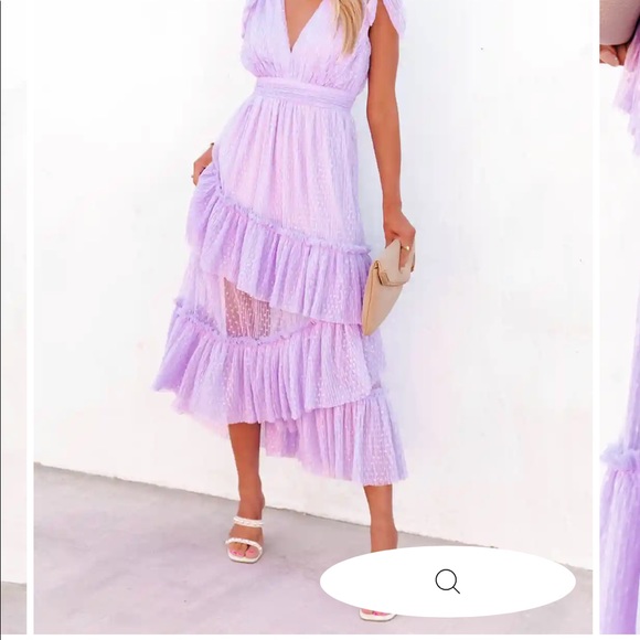 Vici Dresses Carrie In Paris Tiered Tulle Midi Dress Lavender From Vici Poshmark
